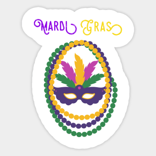 Mardi Gras Sticker